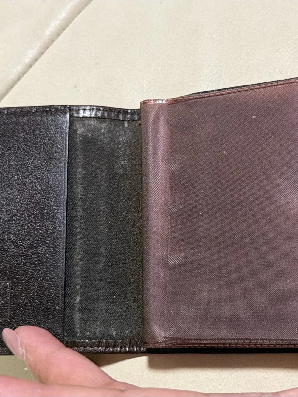 Fendi Black and Brown FF Motif Bifold cards holder authentic